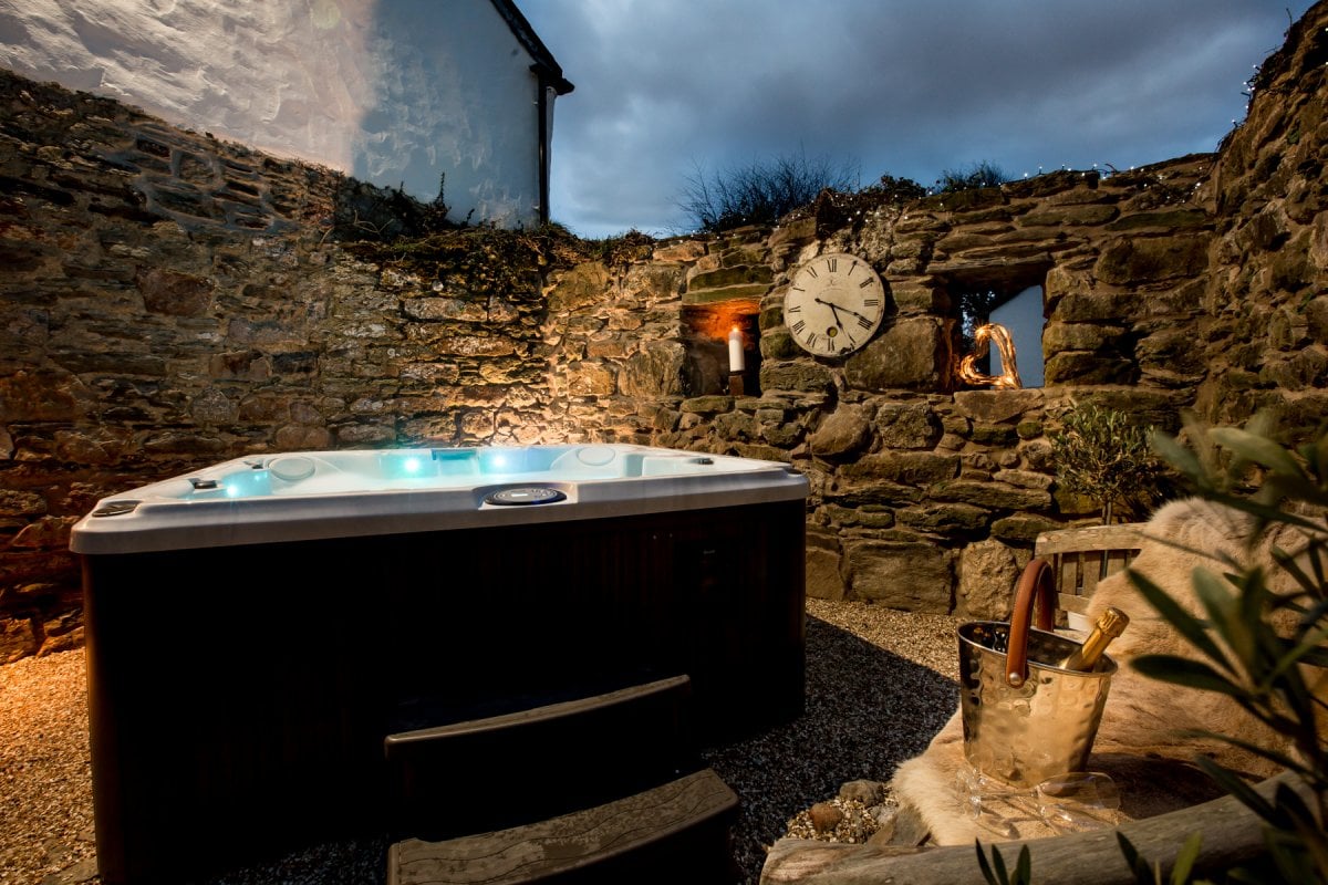 Relax in the Jacuzzi at Colan Barton